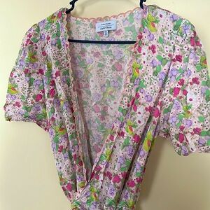 Cute floral dress size 10 girly spring Paris atelier